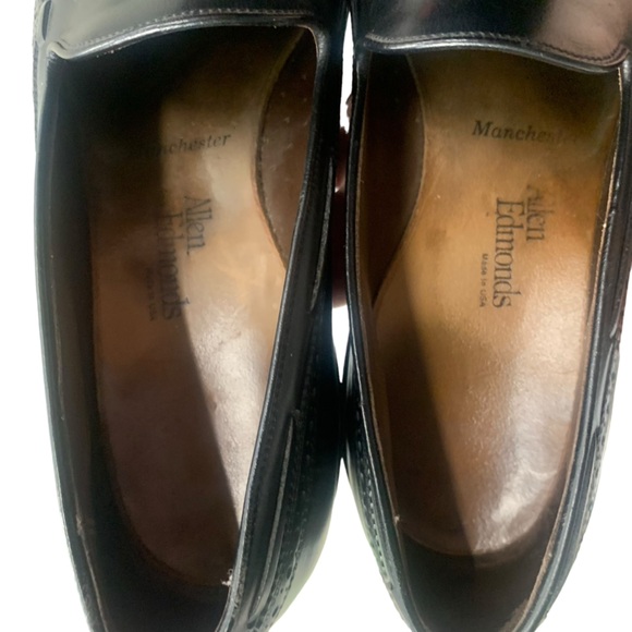 Allen Edmonds Men's Manchester 8507 Black Leather Wingtip Tassel Loafer Size 11B - Picture 10 of 11